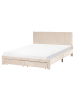 Beliani Doppelbett LONZAC in Beige - (W) 165 x (H) 90 x (L) 208 cm