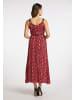faina Damen Maxikleid in Rot Schlange