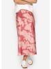 SASSYCLASSY Satinrock mit Batikdruck in Rosa