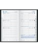BRUNNEN Wochen-Sichtkalender 756 8,7x15,3cm 1 Woche/2 Seiten Leder schwarz 2026