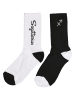 Mister Tee Basic Socks in black/white sagittarius