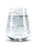 Mr. & Mrs. Panda Trinkglas Hund Flauschig ohne Spruch in Transparent
