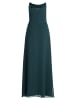 Vera Mont Abendkleid mit Wasserfallausschnitt in Dusty Slate