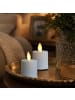 MARELIDA 2x LED Mini Kerzen mit bewegter Flamme inkl. Batterien H: 6cm in weiß