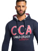 Carlo Colucci Hoodie ohne Reißverschluss D'Amante in Navy