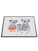 Mr. & Mrs. Panda Schreibtischunterlage Koala Familie ohne Spruch in Grau Pastell