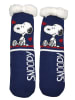 Snoopy Peanuts Snoopy Hüttensocken Haussocken Kuschelsocken Socken in blau