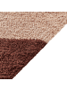 Beliani Kurzflor XULUF in Braun/Beige - (W) 140 x (L) 200 cm