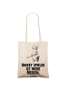 Mr. & Mrs. Panda Tote Bag Panda Hockey spielen mit Spruch in Creme