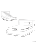 Beliani Doppelbett ROUEN in Grau - (W) 148 x (H) 111 x (L) 214 cm