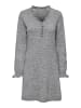 JDY Strickkleid in Light Grey Melange