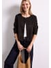 Street One Kurze Jacke mit Rundhals und Deko-Knöpfen in Black Coffee