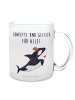 Mr. & Mrs. Panda Tee Tasse Orca Zylinder mit Spruch in Transparent