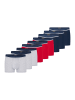 Schiesser Retro Short / Pant 95/5 Cotton in Rot / Blau / Grau