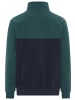 Man's World Fleecepullover in marine grün