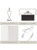 tectake Tischleuchte Avina, modernes Design, 60W