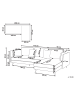 Beliani Ecksofa ALTAN in Grau/Schwarz - (W) 268 x (H) 88 x (L) 157 cm