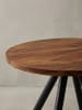 KADIMA DESIGN Moderner Couchtisch mit Sheesham Massivholz, Metall-Materialmix