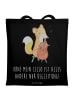 Mr. & Mrs. Panda Shopping Tasche Zeichenllo Magie mit Spruch in Schwarz