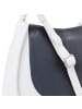 VLD VOi Leather Design Boston Umhängetasche Leder 28 cm blau-weiss