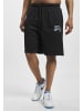 FUBU Mesh Shorts in black/lightblue