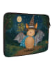 Mr. & Mrs. Panda Laptop Tasche Fledermaus Zauberer Design ohne S... in Weiß