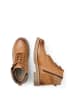 Camel Active Lederschuh mit Gummiprofil in Cognac