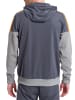 erima Squad Trainingsjacke mit Kapuze in slate grey/monument grey/new orange