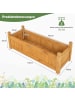 COSTWAY Blumenkasten 110x40x35cm in Beige