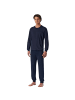 Schiesser Pyjama in Dunkelblau