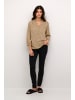 Kaffe Langarm-Bluse KAmilia Regular fit in Chinchilla/Black Dot Print