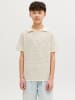 JACK & JONES Junior Gestricktes Polo in Sea Salt