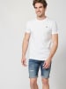 KOROSHI Basic Kurzarm-T-Shirt in weiß