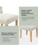 COSTWAY 2er Set Esszimmerstühle in Beige