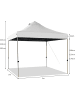 COSTWAY 3x3m Pavillon in Weiß