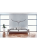 KADIMA DESIGN Bull Geweih L Wanddekoration 125cm breit Alu Aluminium silber in Silbern