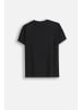 Coccodrillo T-Shirt mit kurzem Ärmel in schwarz
