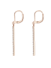 Elli Ohrringe 925 Sterling Silber Geo, Rechteck in Rosegold