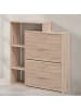 KADIMA DESIGN Schuhkipper | Sonoma Eiche, 85x24x93cm, 2 Fächer, 12 Paar