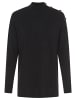 Tamaris Stehkragenpullover in schwarz