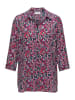 GOLDNER Bluse Pflegeleichte Bluse mit 3/4-Arm in pink / rot / gemustert