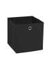relaxdays 12x Aufbewahrungsbox in Schwarz - (B)30 x (H)30 x (T)30 cm