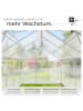 tectake Treibhaus aus Aluminium mit Fundament, 185x375x195cm