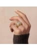 Luxenter Luxenter ring in brilliant zirconia, 18-carat yellow gold finish - Lilfu