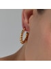 Luxenter Ohrringe Imcaki mit 18 Karat Gelbgold-Finish – 30 mm – IMCAKI