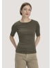 Hessnatur Softrib T-Shirt in vintage oliv