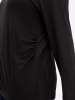 sheego Langarmshirt in schwarz