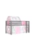 58 aufm Kessel KINDERBETT Karolina 210x114x106 Massivholz Grau Textilset Burg 4