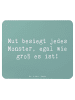 Mr. & Mrs. Panda Mouse Pad Spruch Ängste vor Monstern besiegen m... in Meeresbrise