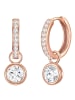 Rafaela Donata Creolen aus Sterling Silber mit Zirkonia in roségold